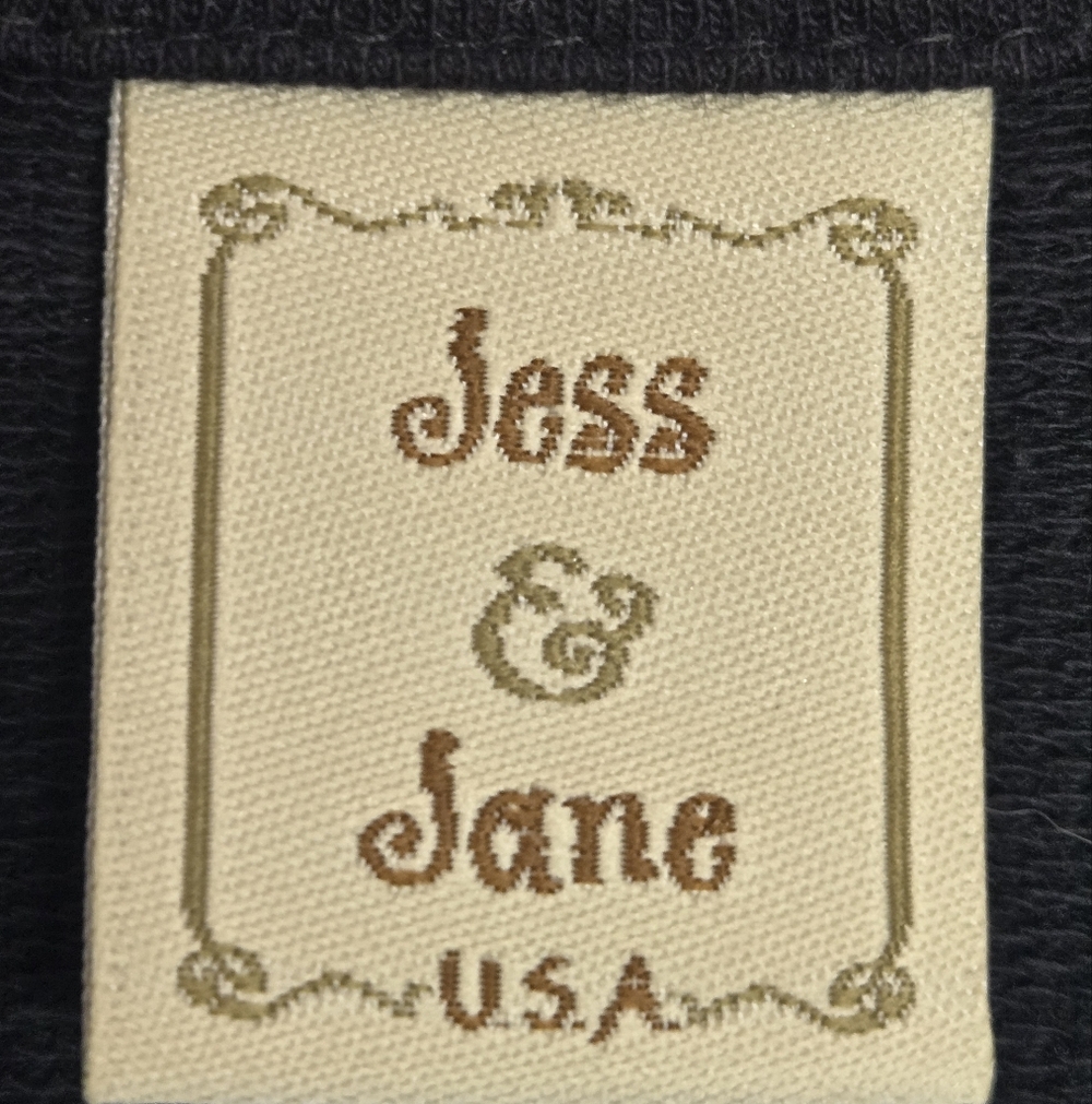Jess & Jane- Cat Print Black Rhinstone Zip-Up Meow Jacket Size S - Picture 6 of 9